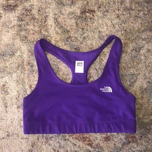 Purple The North Face Sports Bra